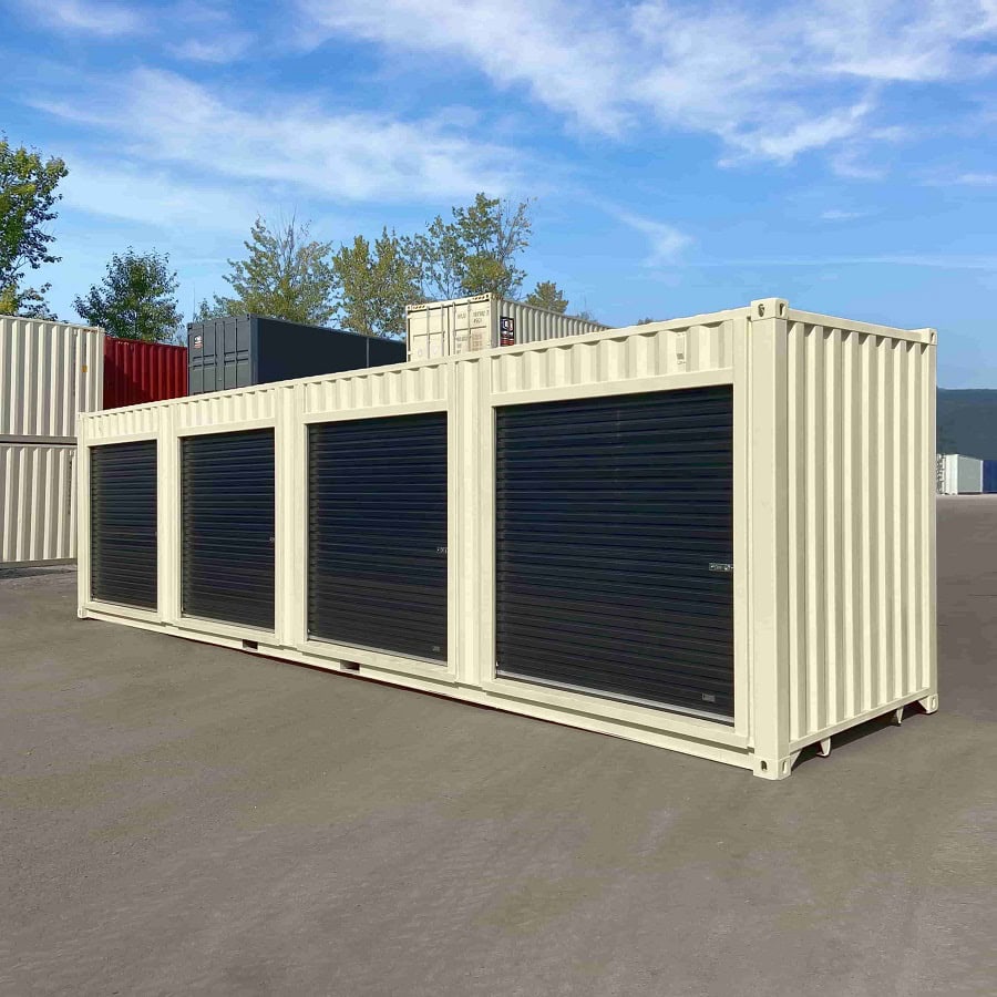 40’HC “CONTAINMENT CUBE” with 4 x Roll Up Doors - Container Tec Pty Ltd