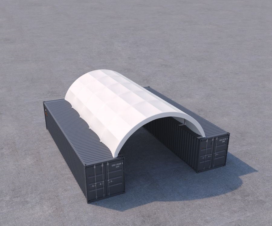 20′ x 40′ Fabric Container Shelter - Container Tec Pty Ltd